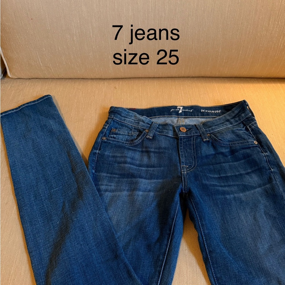 7 For All Mankind Women's Blue Jeans